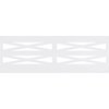 Ekena Millwork 32"H x 94 1/2"W Farmhouse Fence PVC Wainscot Paneling Kit WPK32X94FHF